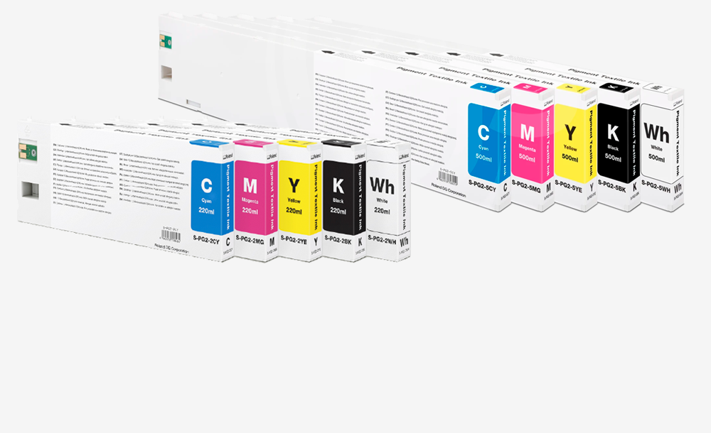  Roland Pigment DTF Ink 220ml og 500ml (S-PG og S-PG2 series)