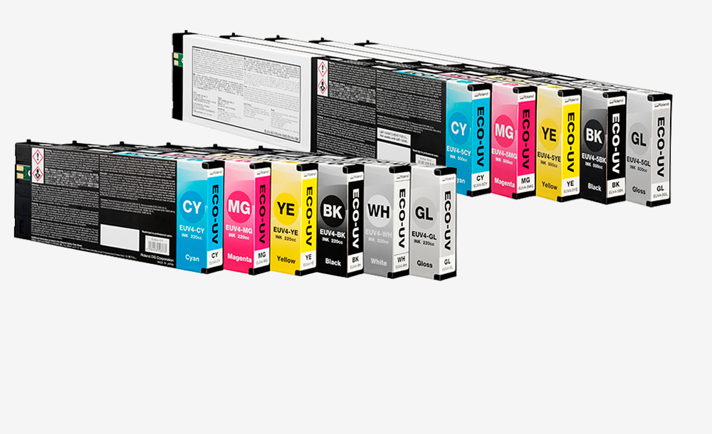 Roland Versa UV INK, EUV4 series (220ml og 500ml)