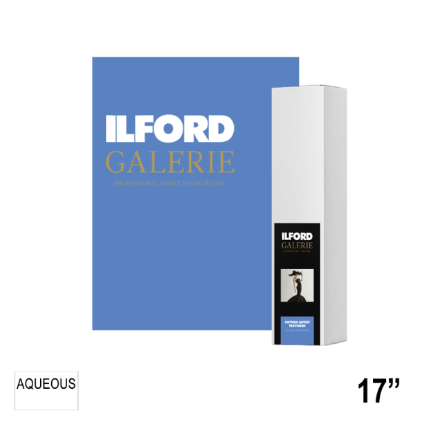 ILFORD GALERIE Cotton Artist Textured 310gsm (GPCAT) 17" - 43,2cm x 15m GA6964432016