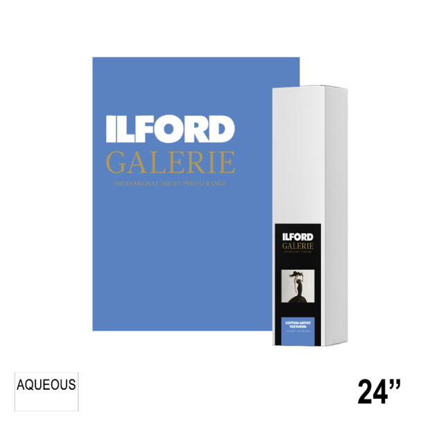 ILFORD GALERIE Cotton Artist Textured 310gsm (GPCAT) 24" - 61cm x 15m GA6964610016