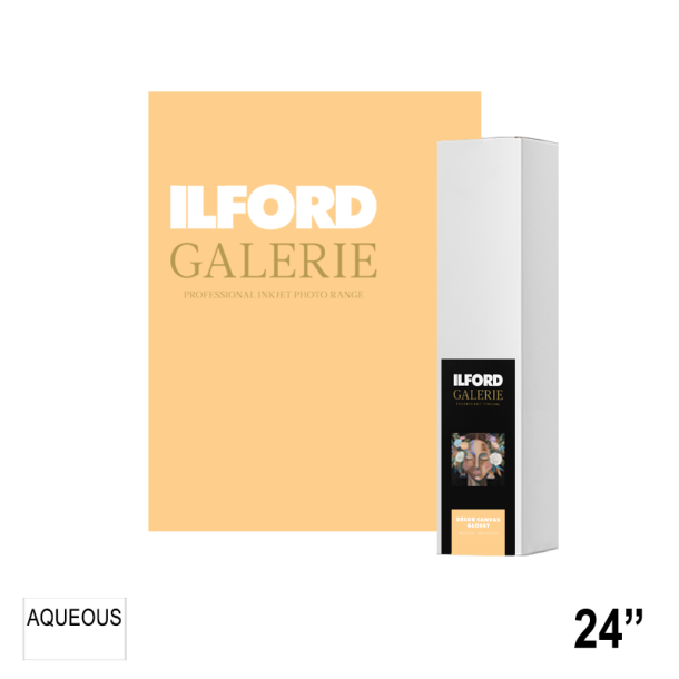 ILFORD GALERIE Decor Canvas Glossy 400gsm (GDCG) 24" - 610mm x 15m GA6666610016