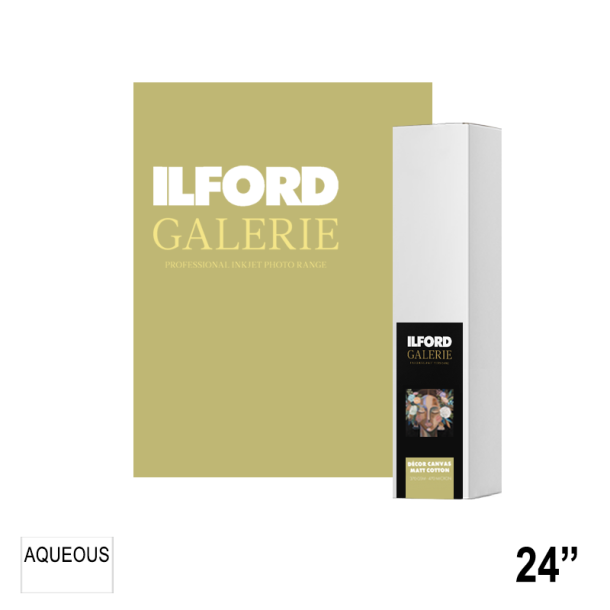 ILFORD GALERIE Decor Canvas Matt Cotton 370gsm (GDCMC) 24" - 610mm x 15m GA6664610016