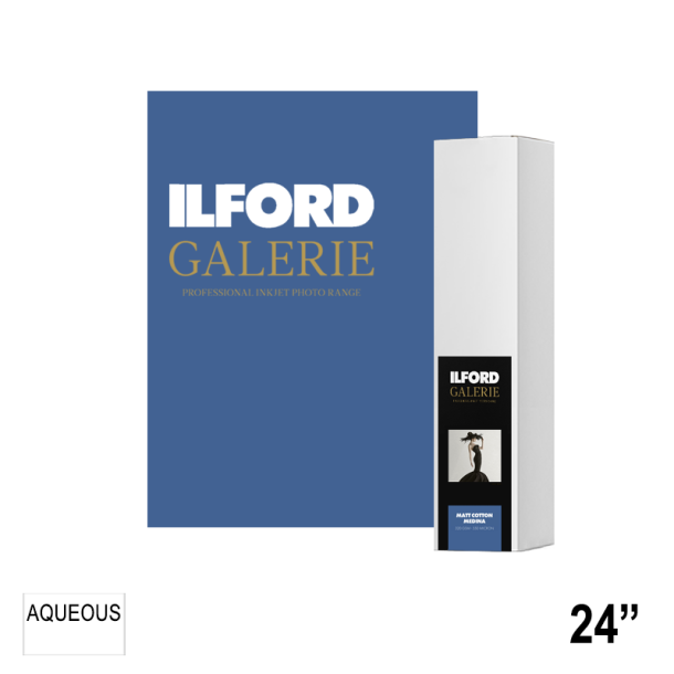 ILFORD GALERIE Matt Cotton Medina 320gsm (GMCM22) 24" - 61cm x 15m GA6994610016