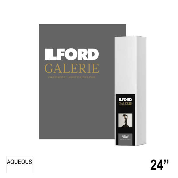 ILFORD GALERIE Metallic Gloss 260gsm (GPMG) 24" - 61cm x 30m GA6852610031