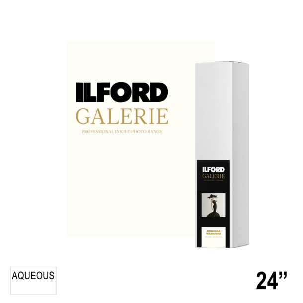 ILFORD GALERIE Mono Silk Warmtone 250gsm (GPMSW) 24" - 61cm x 12m GA6973610013