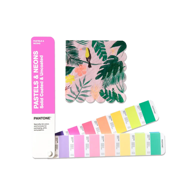 Pantone Plus (PMS) Pastels &amp; Neon Guide Coated+Uncoated vifte 154+56 farver (GG1504)