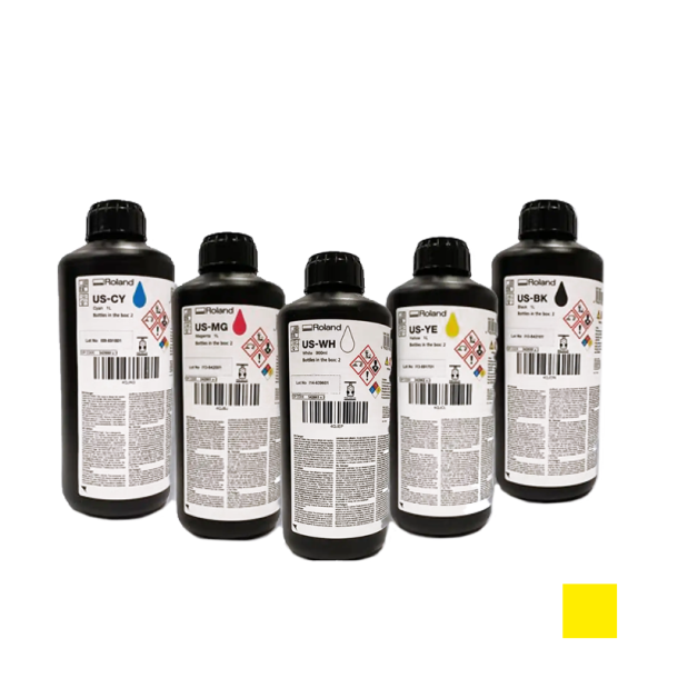 Roland UV Flatbed Ink Bottle Yellow, 1000ml INKU-US-1000-YE