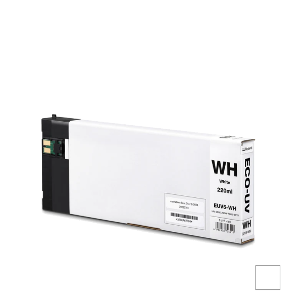 Roland ECO-UV 5 Cartridge White, 220ml EUV5-WH