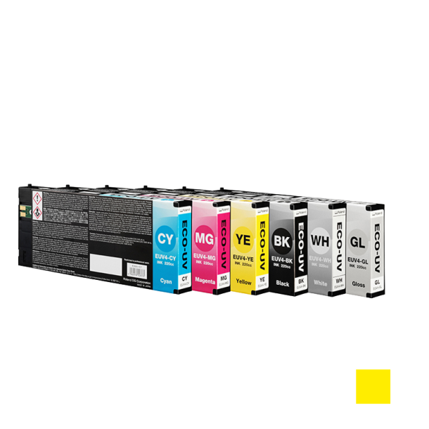 Roland Versa UV INK, EUV4 Degassed series 220ML Yellow