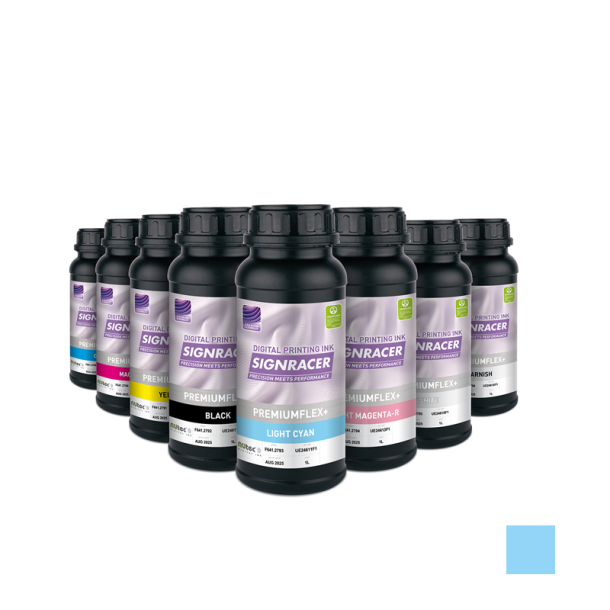 SIGNRACER Premiumflex Plus UV Ink 1000 ml Light Cyan LC