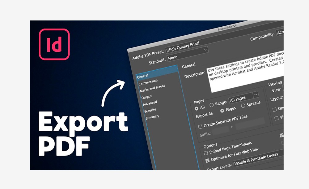 PDF Eksport Settings Adobe Creative Cloud